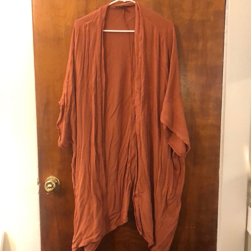 forever 21 long chiffon cardigan